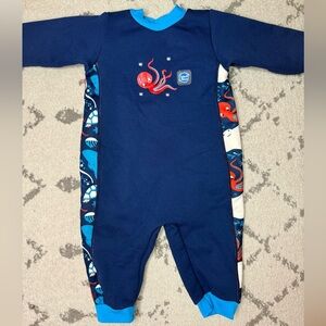 SPLASH ABOUT UPF 50+ Octopus Print Warm In One Swimming ISR Fleece Lined Wetsuit